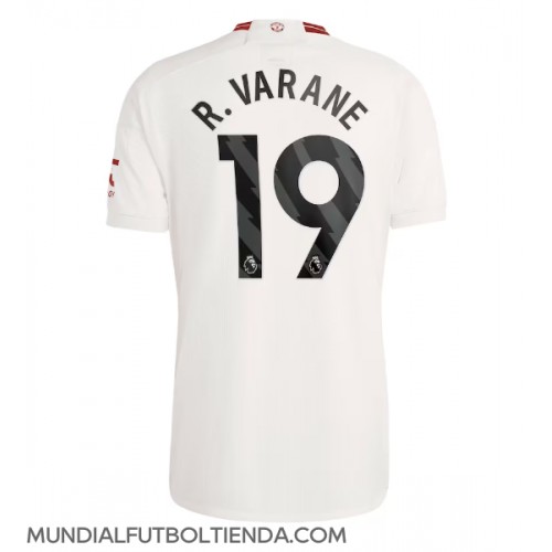 Camiseta Manchester United Raphael Varane #19 Tercera Equipación Replica 2023-24 mangas cortas